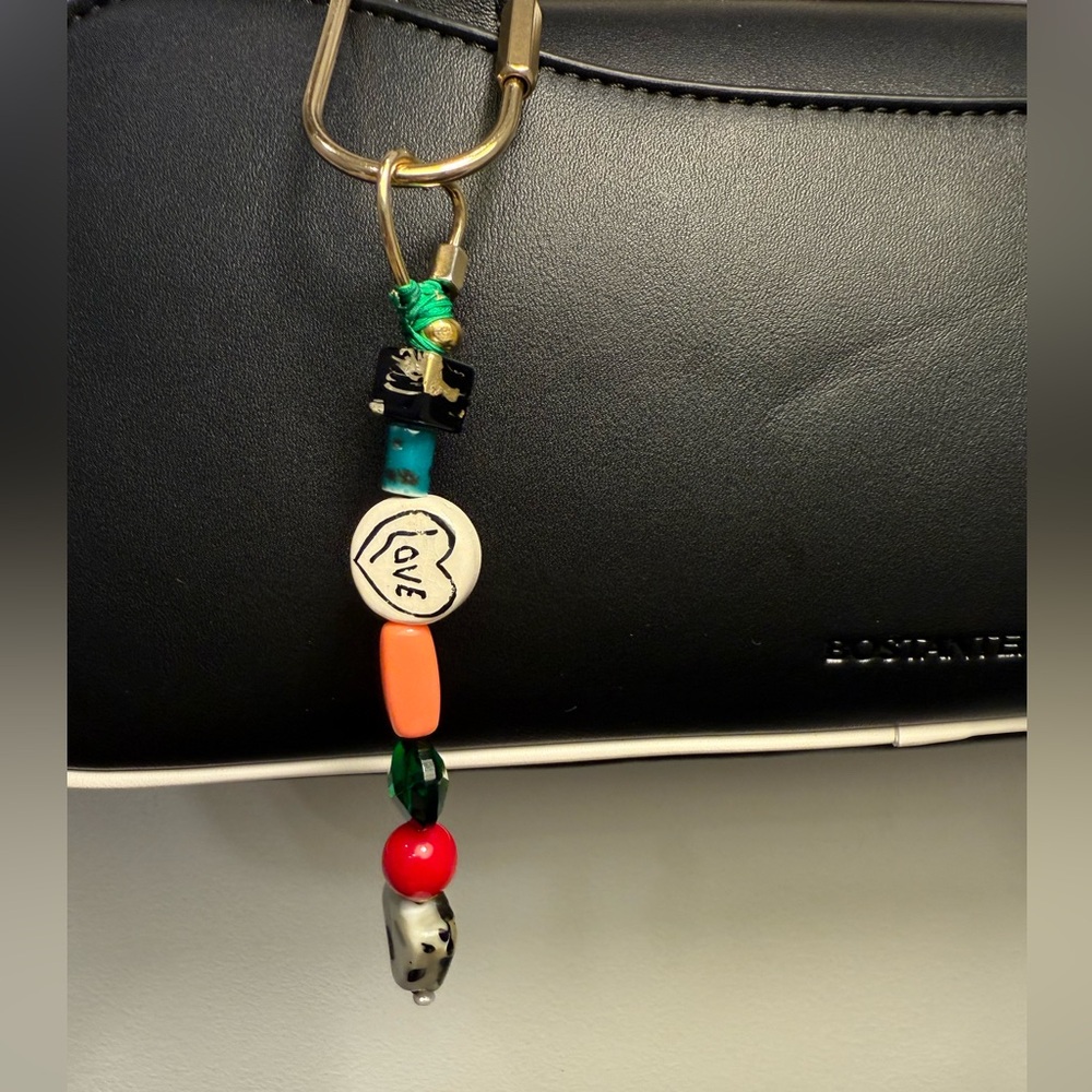 Colorful Beaded Keychain